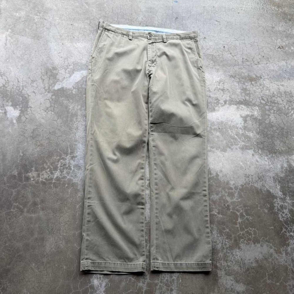 Vintage 90's polo Ralph Lauren olive green classic fit cotton chino wide leg